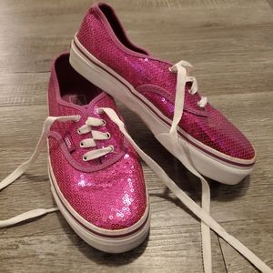 Purple Sequins Vans